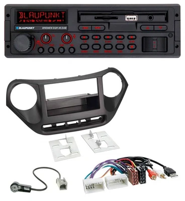 Blaupunkt SD MP3 USB Bluetooth DAB Autoradio für Hyundai i10 (ab 2013) AUX USB - Bild 1 von 4