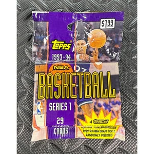 1993-94 Topps NBA Basketball Series 1 Sealed Cello/Jumbo Card Pack Jordan Gold? - Picture 1 of 4
