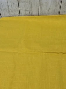 Bright Yellow Polyester Fabric 2/3 yards 58" Wide Unbranded Linen Look Textured - Picture 1 of 6