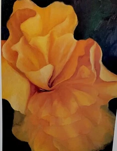 Beautiful floral giclee print, large vibrant flower. 19" x 12" - Picture 1 of 1