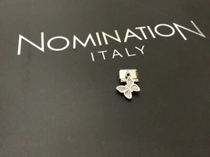 CHARM ORIGINALE NOMINATION PER BRACCIALE COMPONIBILE ACCIAIO E ARGENTO :FARFALLA - Foto 1 di 3