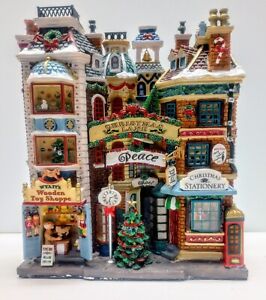 Lemax Christmas Lane Essex Street Facade Lighted Village Toy Store Magical 05104