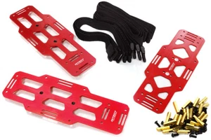 Red Billet Machined Battery Plates for Axial SCX6 Crawler - Picture 1 of 1