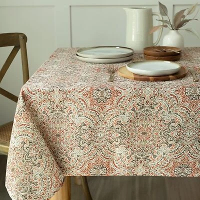 Echo Spillproof Fabric Tablecloth for Fall Harvest and Thanksgiving 60" x 104... - Image 1 of 3
