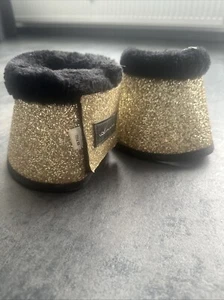 Springglocken Spring - Glocken Hufglocken Huf Gold. WB XXL - 1 Paar neu - Bild 1 von 3