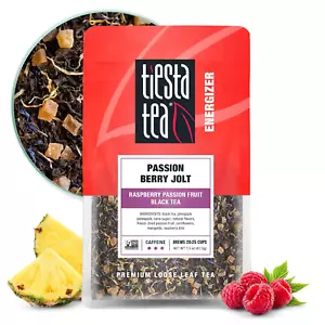 - Passion Berry Jolt | Loose Leaf | Raspberry Passion Fruit Black Tea | Premium - Picture 1 of 12