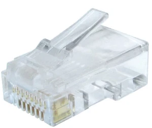 RJ45 Ethernet Lead Crimp Ends for making Network Cables Cat 5e LAN X 100 - Picture 1 of 3