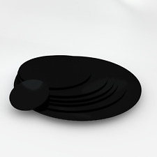 Black Gloss Plastic Laser Cut Circle Discs Acrylic Various Sizes Huge Choice