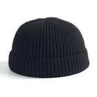 Chapeau tricot&#233; &#233;l&#233;gant hommes femmes casquette sans bord marin docker p&#234;che