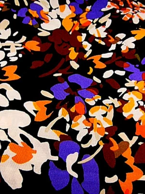 Maywood Studios Fabric Enchanted Rainforest 59 X 44" purple black orange QUALITY - Image 1 of 4