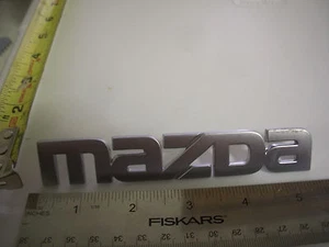 MAZDA LETTERS EMBLEM BAGDE CHROME OEM ORIGINAL - Picture 1 of 2