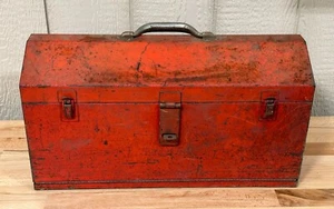 Vintage Snap-On 21" Red Metal Toolbox with slid out drawer - Picture 1 of 12