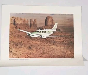 BEECHCRAFT Queen Air A80 Over Monument Valley Utah   16 X 20 Poster Vintage - Picture 1 of 7