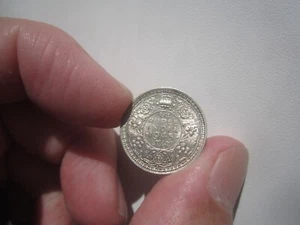 1945 INDIA 1/4 RUPEE - Picture 1 of 2