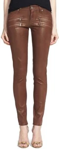 NWT - PAIGE Women's 'EDGEMONT' ULTRA SKINNY Sienna Silk COATING JEANS - 23 - Picture 1 of 3
