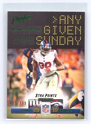 2021 Panini Prestige #AGS-JPP Jason Pierre-Paul Any Given Xtra Green #/199 - Image 1 of 2