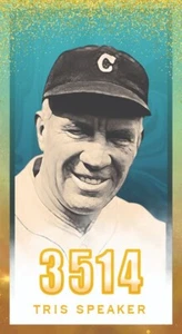 Tris Speaker 3000 Hit Club Series Original Tobacco Size ACEO Art Card - Picture 1 of 2
