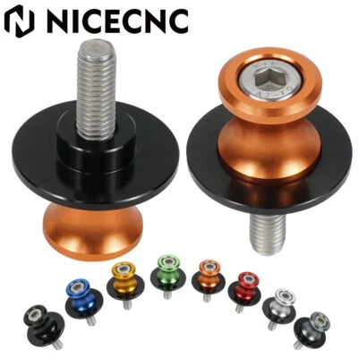 NICECNC 10mm Aluminum Swing Arm Spools Sliders Fit KTM 690 Duke/SM 990 Adventure - Image 1 of 4