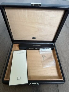 Dunhill of London Black Leather Travel Cigar Humidor & Humidor System (HS9012) - Picture 1 of 9