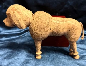 ๐ Vintage 1920's Schoenhut Humpty Dumpty Circus White Dog Poodle 7 1/2" ๐ - Picture 1 of 4