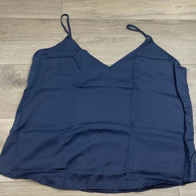 Top Ettitude Bambú XXL Mujer Satén Suave Sedosa Camisola PJ AZUL OCÉANO Foto 1 de 4