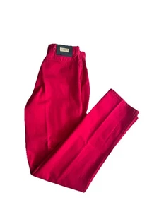 VINTAGE Lawman Jeans Größe 13 Rot Denim High Waist Westernjeans Damen Bareback - Bild 1 von 12