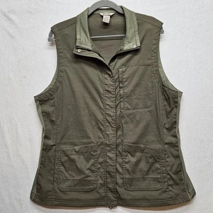 Duluth Trading Co. Utility Vest Men's Size Large Green Dual Zip Pockets 106803 - Picture 1 of 11