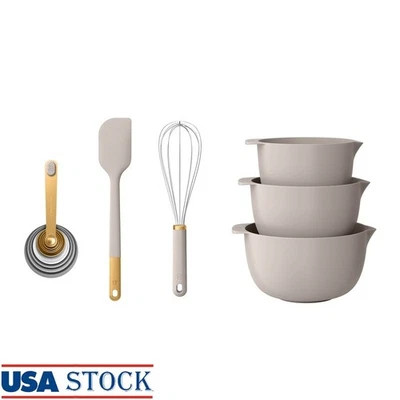 Juego de medición mezcladora de 14 piezas para hornear incluye cuencos cucharas tazas batidor espátula EE. UU. Foto 1 de 4