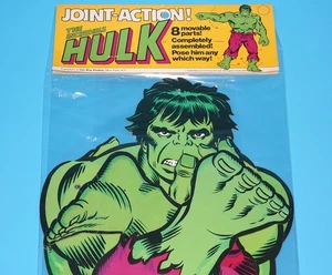 JOINT ACTION! CARDBOARD POSEABLE WALL HANGER TOY THE INCREDIBLE HULK 1978 OUR... - Picture 1 of 5
