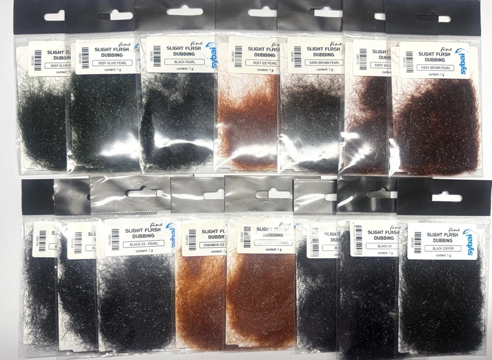 SYBAI FINO LIGERO FLASH DOBLAJE / LOTE DE 15 PAQUETES / ATADO CON MOSCA PESCA CON MOSCA 1 Foto 1 de 1