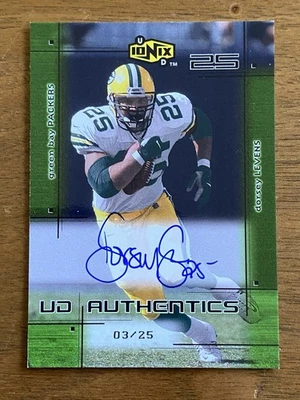 2000 UD Ionix Authentics DORSEY LEVENS AUTOGRAPH (On Card) 3/25 - Image 1 of 2