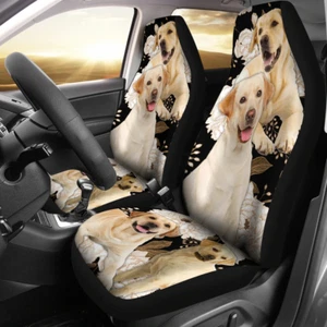 Labrador Retriever Dog Gift - Seat of 2 Front Car Seat Covers - Bild 1 von 5