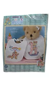 Vintage Dimensions Bear Buddy Bibs Cross Stitch Kit 72819 - 2002 NOS Baby Bib - Picture 1 of 6