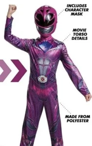 🎃NEW Disguise costume Pink Power Ranger Movie Kids Size Small 4-6x NiP W/Mask - Picture 1 of 6