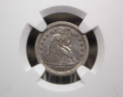 1842 "O" Seated Liberty Silver Dime 10c NGC XF45 #007 Extra Fine ECC&C, Inc. - Image 1 of 4