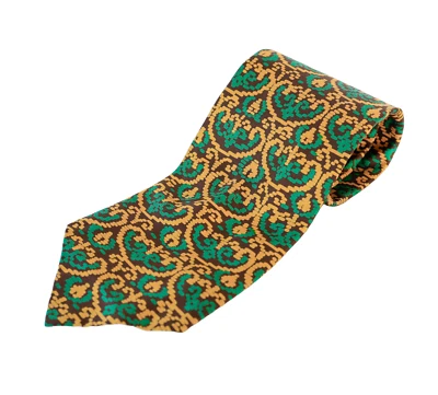 VTG Saks Fifth Avenue Baroque Abstract tie 54" Business Wedding Retro Corporate - Image 1 of 4