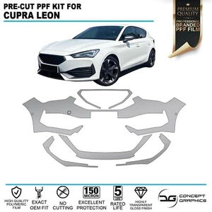 Front Bumper Stone Chip Guard PPF Kit Paint Protection Film For Cupra Leon - Picture 1 of 3