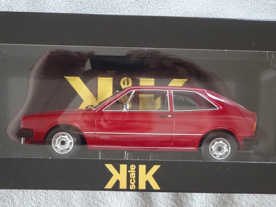 VW Scirocco 1 TS 1976 weinrot Oldtimer Modelauto 1:18 NEU KK-scale - Bild 1 von 1