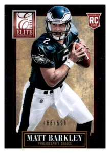 2013 Elite Silver Foil Matt Barkley #d /699 SP Rookie RC PWE Eagles #167 - Picture 1 of 2