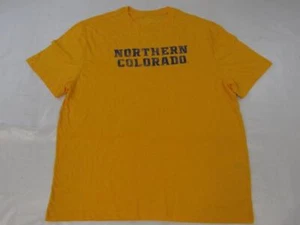 New Northern Colorado Bears Mens Size XL XLarge Yellow Shirt w/ Distressed Print - Picture 1 of 3