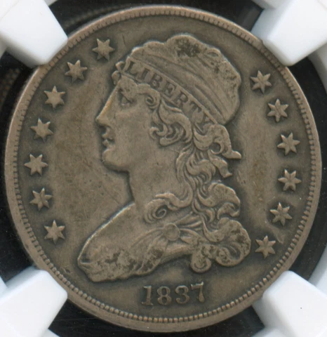 NGC - Capped Bust Quarter - 25c - 1837 - XF-40 Cover