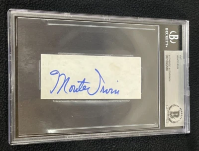 Monte Irvin Signed Cut Autograph Beckett Certified New York Giants - Image 1 of 2