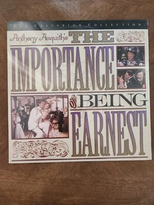 "The Importance Of Being Earnest" Laserdisc LD The Criterion Collection SEALED - Picture 1 of 4