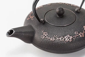 Kyusu Japanese traditional tea pot Wa Sakura Copper / Black made in Japan F/S - Picture 1 of 3