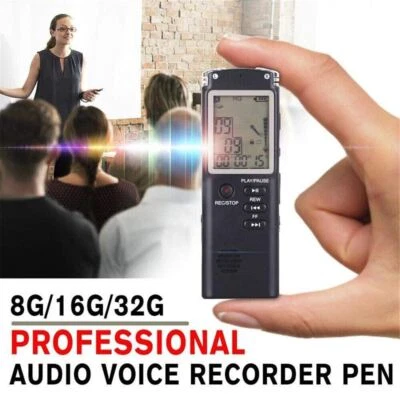 32G Voice Activated Mini Spy Digital Sound Audio Recorder Dictaphone MP3 Player - Image 1 of 4