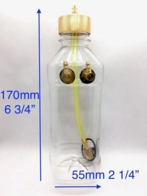 NEW 360ml (cc) 12oz Clear Fuel Tank with Metal Cap for RC Plane Gasoline Engine - Image 1 of 4