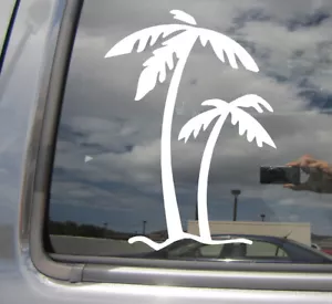 Palmen Tropical Island Hawaii Florida Autofenster Vinyl Aufkleber Aufkleber 05009 - Bild 1 von 2
