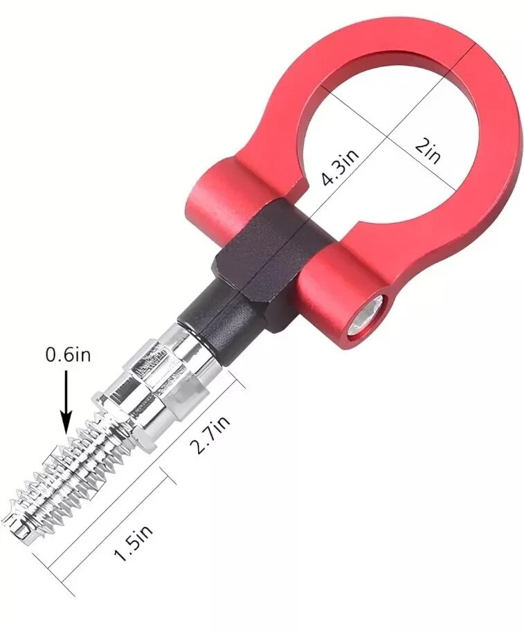 Гоночный алюминиевый буксировочный крюк комплект для MINICOOPER S R50 R52 R53 R55 R56 Clubman - Изображение 1 из 4