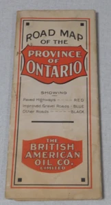 1920's British American oil company gas station map of Ontario Canada - Picture 1 of 4