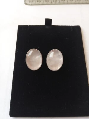 Orecchini in Argento con Quarzo Rosa. - Immagine 1 di 3